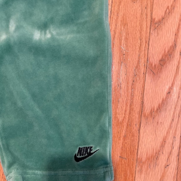 Nike 24M Green Velour Jumpsuit – Soft, Cozy, Slight Fade - Picture 2 of 9